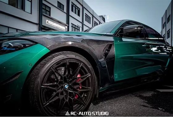BMW M3 M4 G80 G82 탄소 섬유 펜더 M3 M4 G80 G82 업그레이드 된 AE 스타일 탄소 섬유 펜더 가벼운