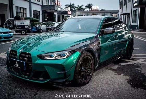 BMW M3 M4 G80 G82 탄소 섬유 펜더 M3 M4 G80 G82 업그레이드 된 AE 스타일 탄소 섬유 펜더 가벼운