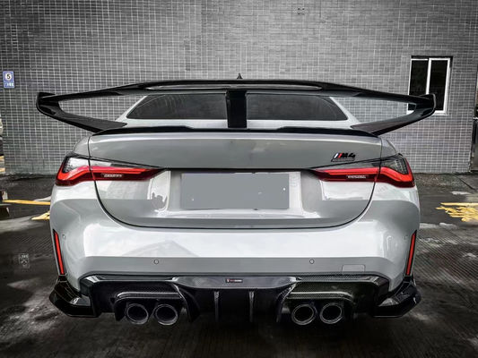 BMW 4 시리즈 G80 G82 M3 M4 탄소 섬유 스포일러 G80 G82 M3 M4 업그레이드 된 GTR 스타일 스포일러 날개