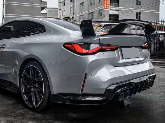 BMW 4 시리즈 G80 G82 M3 M4 탄소 섬유 스포일러 G80 G82 M3 M4 업그레이드 된 GTR 스타일 스포일러 날개