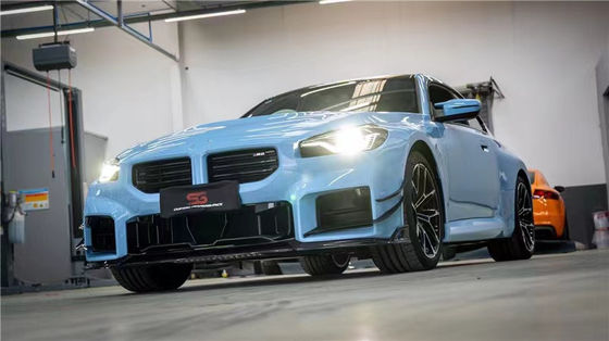 BMW M2 G87 탄소 섬유 보디 키트 M2 G87 업그레이드 된 AE 스타일 탄소 섬유 앞 입술 확산 스포일러 보디 키트