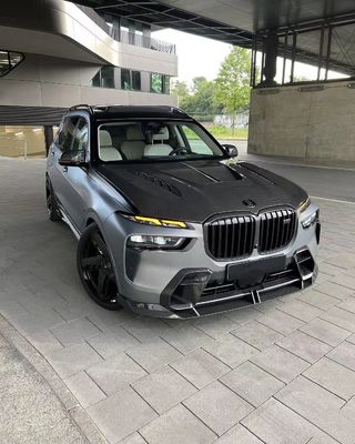 BMW X7 탄소섬유 보디 키트 X7 LD 스타일의 탄소섬유 앞 입술 확산 스포일러 후드 보디 키트