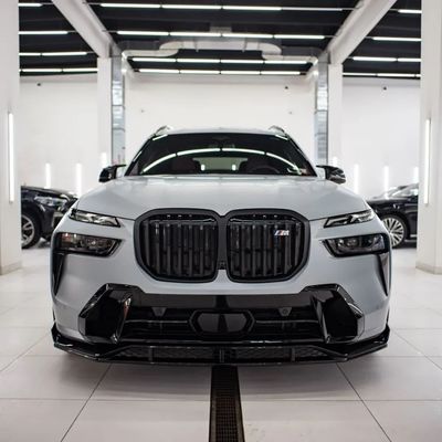 BMW X7 탄소섬유 보디 키트용 X7 탄소섬유 앞 입술 디프우저 스포일러 후드 사이드 스커트 넓은 몸 키트