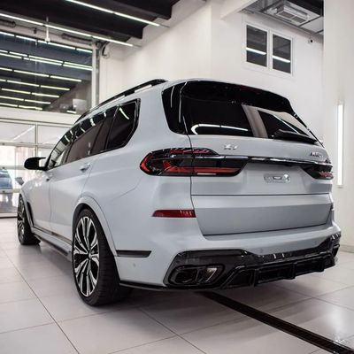 BMW X7 탄소섬유 보디 키트용 X7 탄소섬유 앞 입술 디프우저 스포일러 후드 사이드 스커트 넓은 몸 키트
