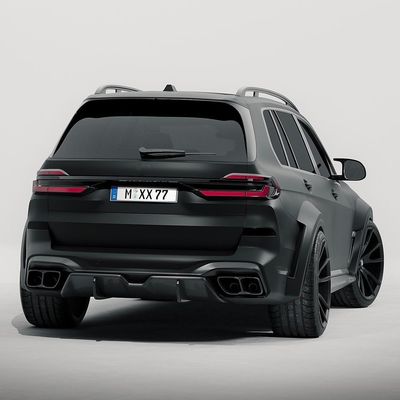 BMW X7 탄소섬유 보디 키트용 X7 탄소섬유 앞 입술 디프우저 스포일러 후드 사이드 스커트 넓은 몸 키트