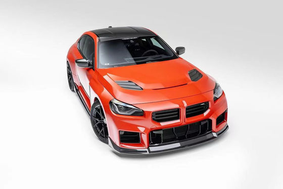 BMW M2 탄소 섬유 보디 키트 M2 업그레이드 된 Vors 스타일 탄소 섬유 앞 입술 확산 스포일러 후드 사이드 스커트