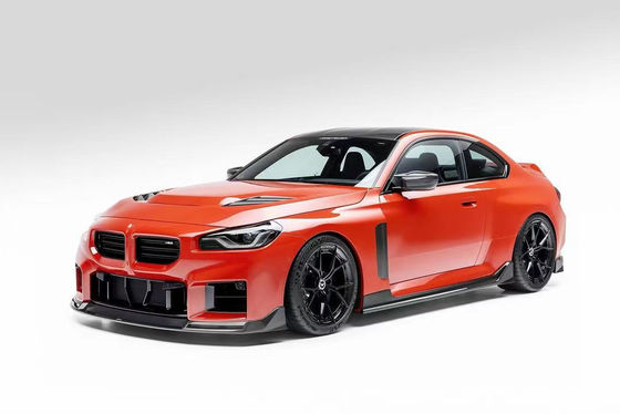 BMW M2 탄소 섬유 보디 키트 M2 업그레이드 된 Vors 스타일 탄소 섬유 앞 입술 확산 스포일러 후드 사이드 스커트