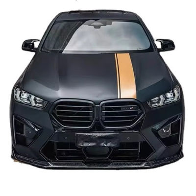 BMW X5M X6M 탄소 섬유 보디 키트 X5M X6M 탄소 섬유 앞 입술 확산 스포일러 사이드 스커트 후드