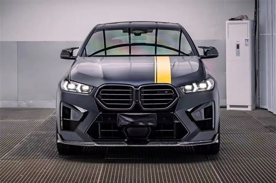 BMW X5M X6M 탄소 섬유 보디 키트 X5M X6M 탄소 섬유 앞 입술 확산 스포일러 사이드 스커트 후드