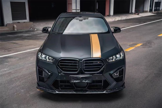 BMW X5M X6M 탄소 섬유 보디 키트 X5M X6M 탄소 섬유 앞 입술 확산 스포일러 사이드 스커트 후드