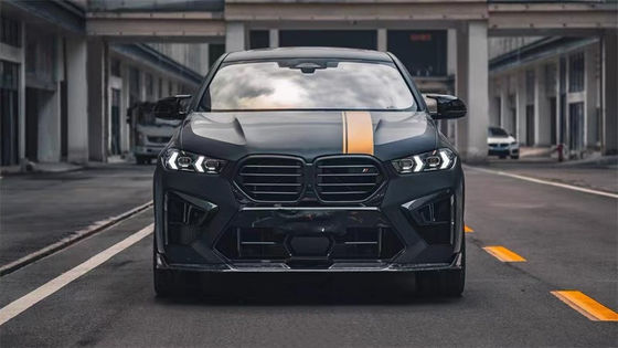 BMW X5M X6M 탄소 섬유 보디 키트 X5M X6M 탄소 섬유 앞 입술 확산 스포일러 사이드 스커트 후드