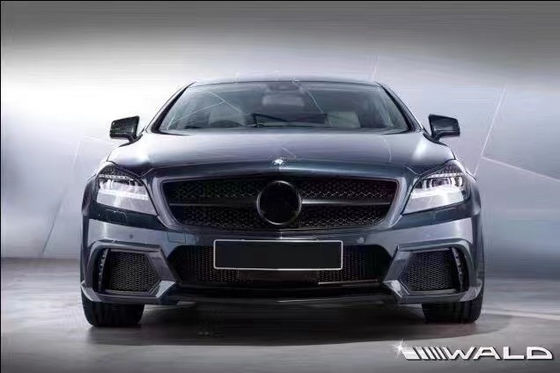메르세데스 W218 CLS300 CLS350 CLS500의 WALD 스타일 바디 키트 앞뒤 배머 사이드 스커트