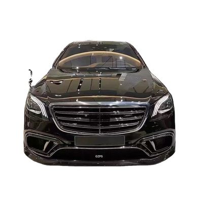 메르세데스-벤츠 W222 AMG S63 S65 S63 S65 탄소섬유 보디 키트용 브래스 타일 앞 껍데기 후방 디퓨저