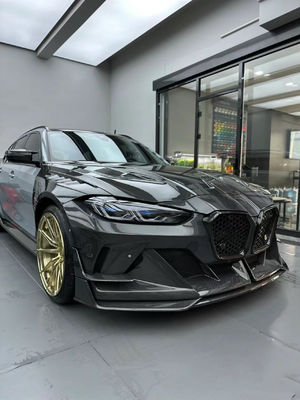 4 쿠페 BMW M3 카시 키트 블루 앞 GEEX 스타일 앞 배머 펜더를 교체