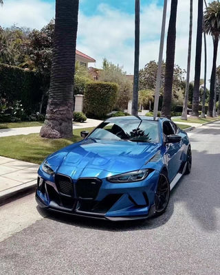 4 쿠페 BMW M3 카시 키트 블루 앞 GEEX 스타일 앞 배머 펜더를 교체