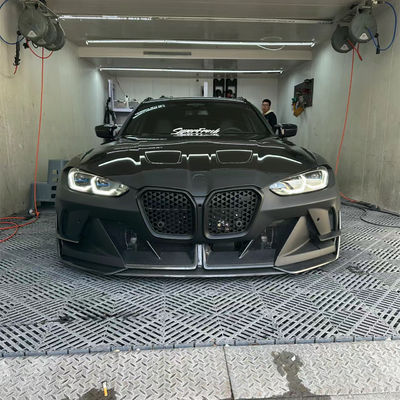 4 쿠페 BMW M3 카시 키트 블루 앞 GEEX 스타일 앞 배머 펜더를 교체