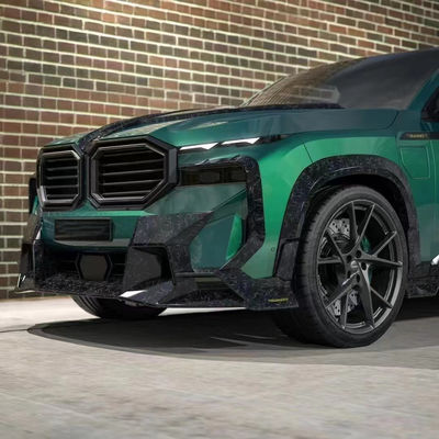 XM BMW 보디 키트 MSY 스타일 탄소 섬유 앞 버머 에어 스포일러 후드 와이드 보디 키트