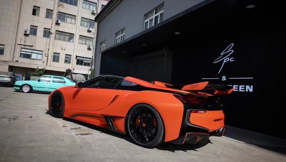 I8 BMW 보디 키트 자동차 2018 - 2019 탄소 섬유 스포일러 앞 배머 스포일러 날개