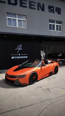 I8 BMW 보디 키트 자동차 2018 - 2019 탄소 섬유 스포일러 앞 배머 스포일러 날개