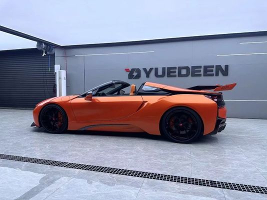 I8 BMW 보디 키트 자동차 2018 - 2019 탄소 섬유 스포일러 앞 배머 스포일러 날개
