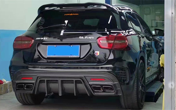 핫 세일 Gla45 Gla260 X156 탄소섬유 보디 키트 Gla45 탄소섬유 후방 확산기 2014-2019