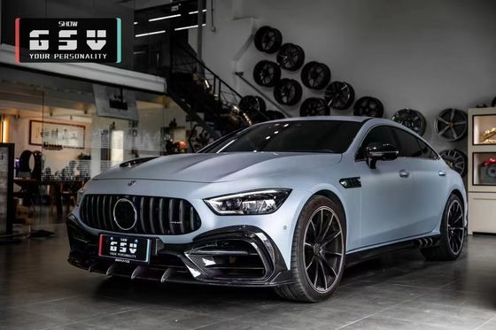 메르세데스 AMG GT50 53 63 탄소 섬유 보디 키트 AMG GT50 53 63 업그레이드 된 최고 스타일 탄소 섬유 앞 입술 확산 스포일러