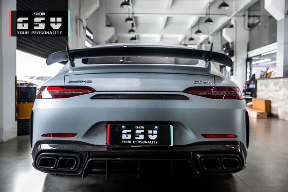 메르세데스 AMG GT50 53 63 탄소 섬유 보디 키트 AMG GT50 53 63 업그레이드 된 최고 스타일 탄소 섬유 앞 입술 확산 스포일러