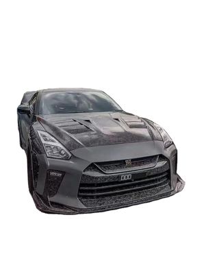닛산 GTR R35 탄소섬유 보디 키트 GTR 업그레이드 최상위 스타일 탄소섬유 앞뒤 배머 사이드 스포일러