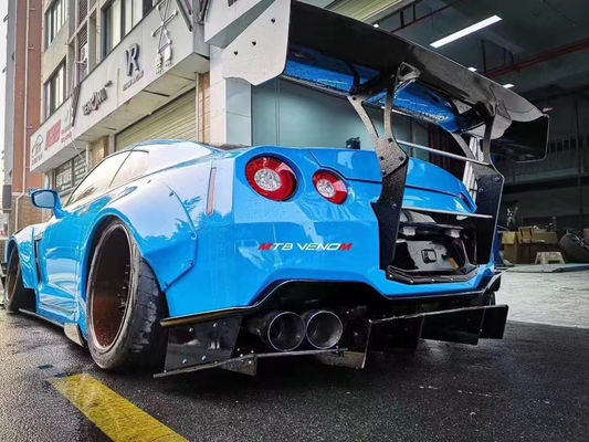핫 2022 제품 닛산 GTR R35 앞뒤 배머 스포일러용 GTR R35wide Bodyki Body Kit