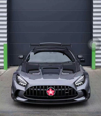메르세데스 AMG GT GTC GTS 카시 키트 AMG GT 업그레이드 블랙 시리즈 스타일 앞뒤 배머 스포일러 후드 카시 키트