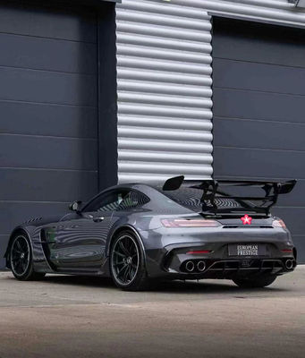 메르세데스 AMG GT GTC GTS 카시 키트 AMG GT 업그레이드 블랙 시리즈 스타일 앞뒤 배머 스포일러 후드 카시 키트