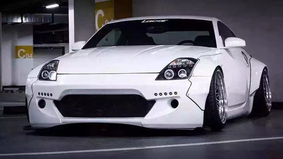 350Z 닛산 보디 키트 솜섬유 배머 후방 배포기 자동 전면 스포일러 사이드 스커트