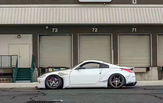 350Z 닛산 보디 키트 솜섬유 배머 후방 배포기 자동 전면 스포일러 사이드 스커트
