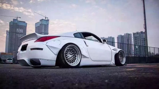350Z 닛산 보디 키트 솜섬유 배머 후방 배포기 자동 전면 스포일러 사이드 스커트