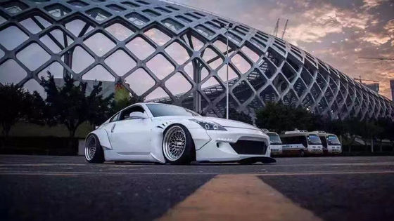 350Z 닛산 보디 키트 솜섬유 배머 후방 배포기 자동 전면 스포일러 사이드 스커트