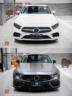 메르세데스 CLS300 CLS350 W257 바디 키트 CLS300 CLS350 GT63S 스타일의 앞뒤 배머 업그레이드
