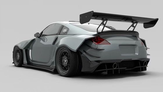 에어 나이프 FRP 닛산 350z 넓은 몸 키트 사이드 스커트 OEM 앞뒤 배머