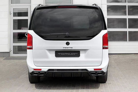 벤츠 비토 V260 FRP+ 탄소 섬유 재료 비토 V260 업그레이드 된 TOPCAR 스타일 앞 및 뒷 배머 카시 키트