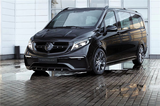 벤츠 비토 V260 FRP+ 탄소 섬유 재료 비토 V260 업그레이드 된 TOPCAR 스타일 앞 및 뒷 배머 카시 키트