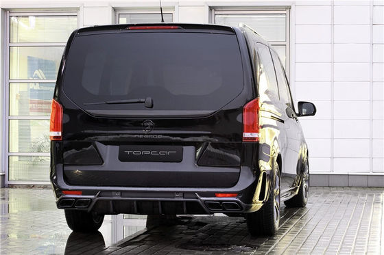 벤츠 비토 V260 FRP+ 탄소 섬유 재료 비토 V260 업그레이드 된 TOPCAR 스타일 앞 및 뒷 배머 카시 키트
