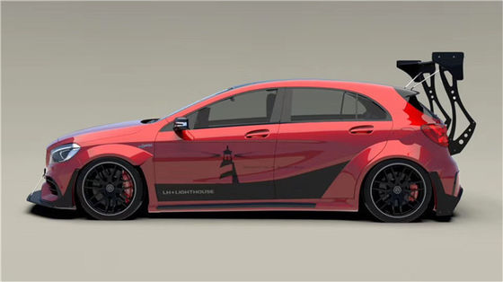 메르세데스 AMG A45 탄소섬유 시체 키트 A45 업그레이드 된 최상급 스타일 앞 셰프 디퓨저 스포일러 넓은 시체 키트