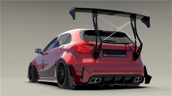 메르세데스 AMG A45 탄소섬유 시체 키트 A45 업그레이드 된 최상급 스타일 앞 셰프 디퓨저 스포일러 넓은 시체 키트