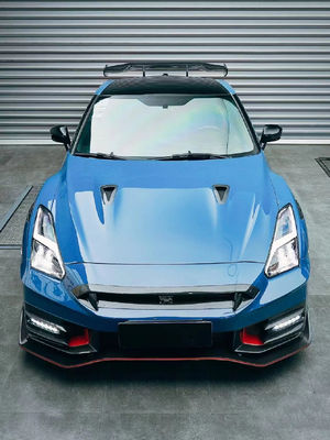 2024 닛산 GTR 바디 키트 교체 Nismo 스타일 스포일러 차 앞 후드