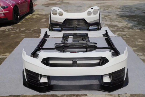 2024 닛산 GTR 바디 키트 교체 Nismo 스타일 스포일러 차 앞 후드