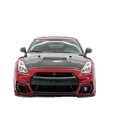 GTR R35 닛산 바디 키트 탄소섬유 KP 스타일 배머 스포일러 앞 폭체 키트