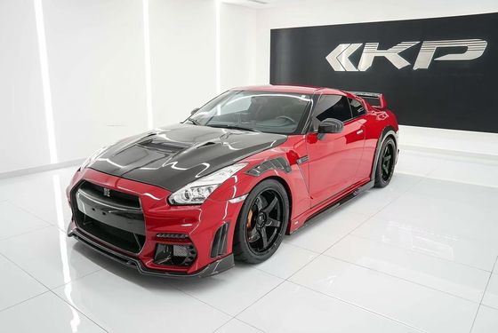 GTR R35 닛산 바디 키트 탄소섬유 KP 스타일 배머 스포일러 앞 폭체 키트