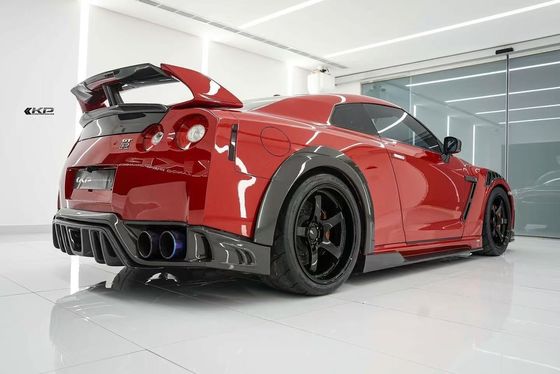 GTR R35 닛산 바디 키트 탄소섬유 KP 스타일 배머 스포일러 앞 폭체 키트