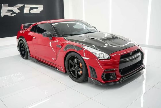 GTR R35 닛산 바디 키트 탄소섬유 KP 스타일 배머 스포일러 앞 폭체 키트