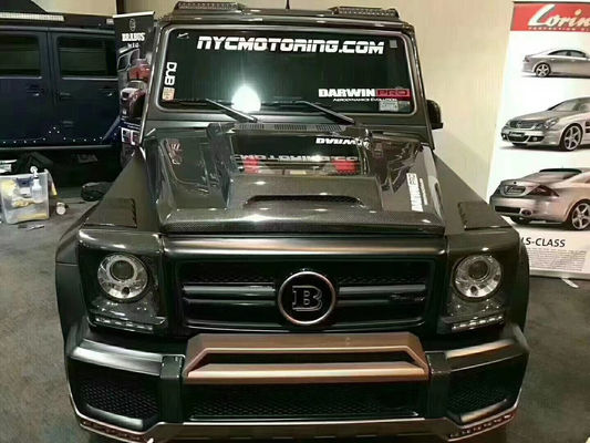 벤츠 G 클래스 W463 W464 탄소 섬유 후드 G500G55G63G350 IMP 투명 스타일 기계 덮개