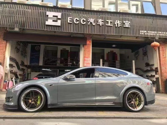 판매 모델 S 탄소 섬유 체격 키트 모델 S 넓은 체격 탄소 섬유 앞 껍질 후방 확산 스포일러